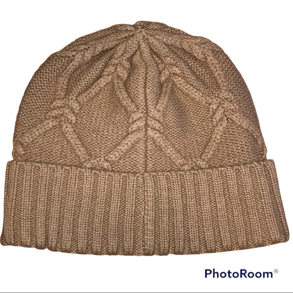 Michael Kors Cable Knit Cuffed Style Wool Hat - Picture 2 of 5
